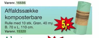 Harald Nyborg Affaldssække komposterbare tilbud