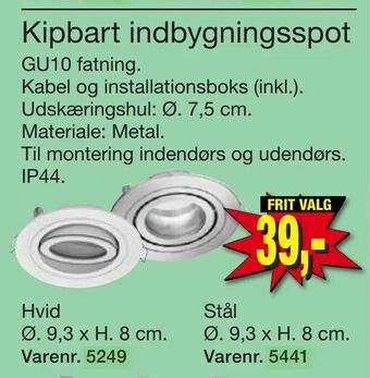 Harald Nyborg Kipbart indbygningsspot tilbud
