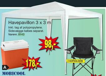 Harald Nyborg Havepavillon 3 x 3 m tilbud