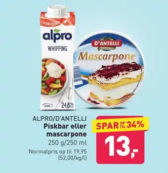 ALDI Piskbar eller mascarpone tilbud