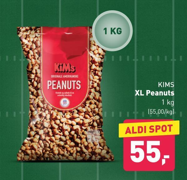 Xl peanuts tilbud hos ALDI