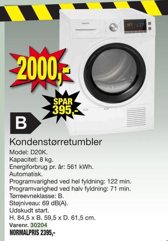Harald Nyborg Kondenstørretumbler tilbud