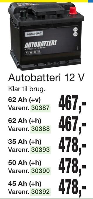 Harald Nyborg Autobatteri 12 v tilbud