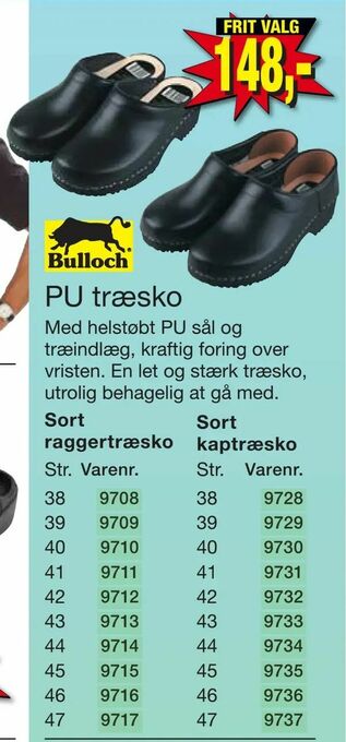 Harald Nyborg PU træsko tilbud