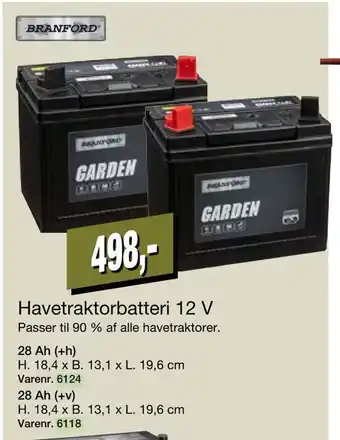 Harald Nyborg Havetraktorbatteri 12 v tilbud