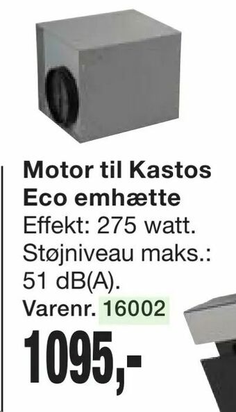 Harald Nyborg Motor til Kastos Eco emhætte tilbud