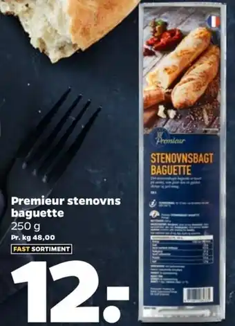 Netto Premieur Stenovns Baguette 250g tilbud