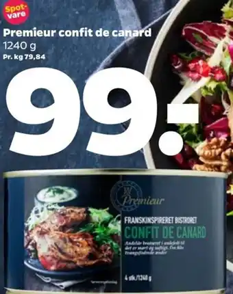 Netto Premieur Confit De Canard 1240g tilbud