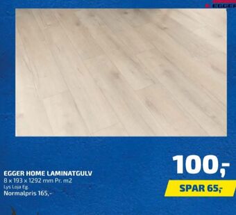Davidsen Egger laminatgulv tilbud