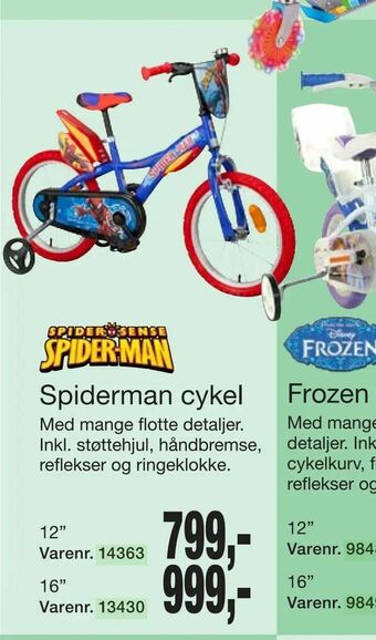 Harald Nyborg Spiderman cykel tilbud