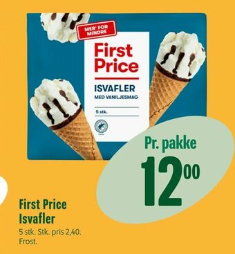 Min Købmand First Price Isvafler tilbud