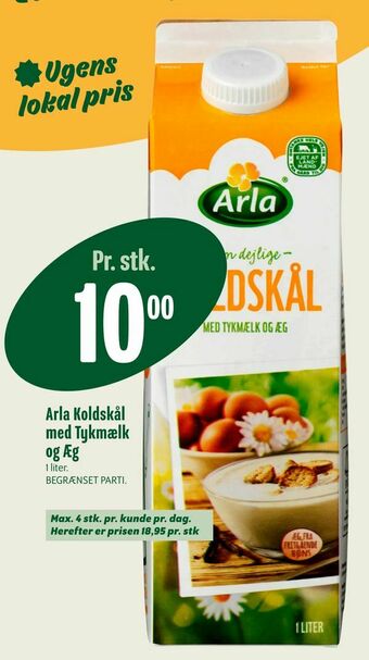Min Købmand Arla Koldskål med Tykmælk og Æg tilbud