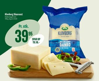 Min Købmand Klovborg Skæreost tilbud