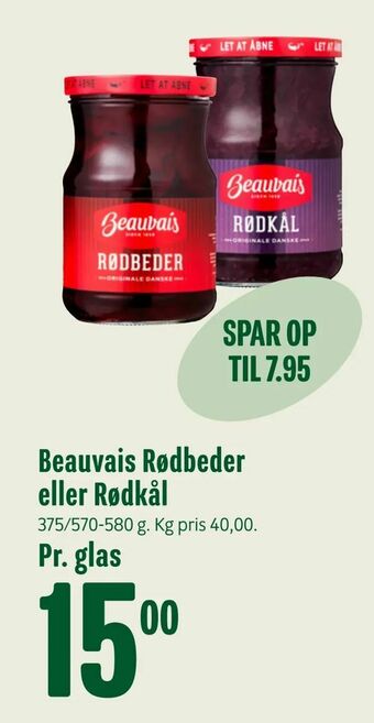 Min Købmand Beauvais Rødbeder eller Rødkål tilbud