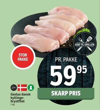SPAR Gestus dansk kyllingebrystfilet tilbud