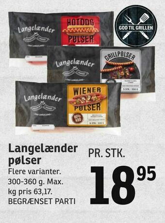SPAR Langelænder pølser tilbud
