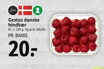 SPAR Gestus danske hindbær tilbud