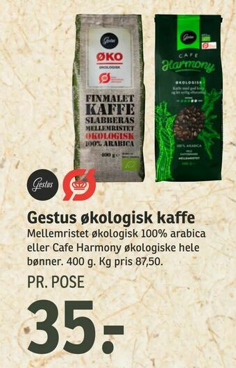 SPAR Gestus økologisk kaffe tilbud