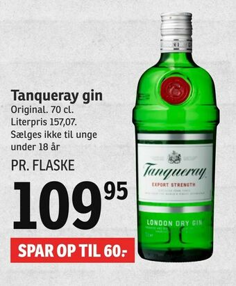 SPAR Tanqueray gin tilbud