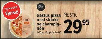 SPAR Gestus pizza med skinke og champignon tilbud