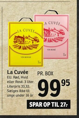 SPAR La Cuvée tilbud