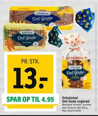 SPAR Schulstad Det Gode rugbrød tilbud