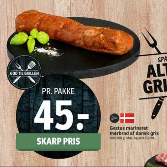SPAR Gestus marineret mørbrad af dansk gris tilbud