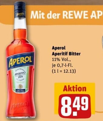 REWE DE Aperol Aperitif Bitter tilbud