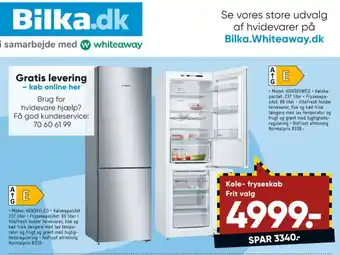 Bilka Bosch køleskab tilbud