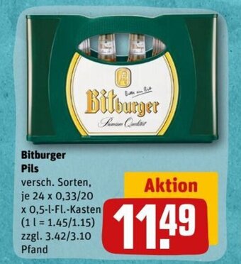 REWE DE Bitburger Pils tilbud