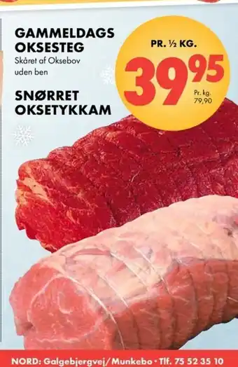 Gammeldags Oksesteg eller Snørret Oksetykkam