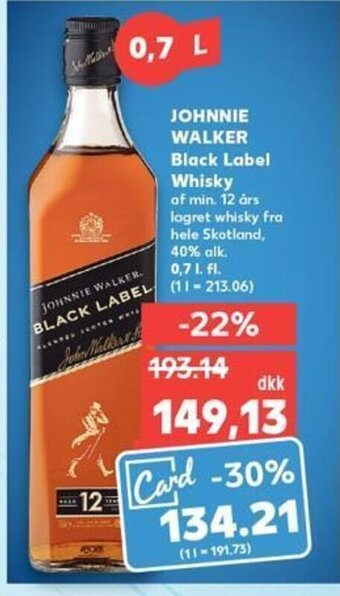 Kaufland DE Johnnie Walker Black Label Whisky tilbud