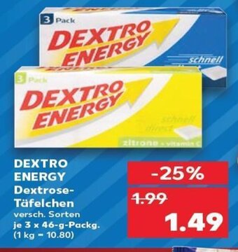 Dextro Energy Dextrose-Täfelchen