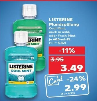 Kaufland Listerine Mundspülung tilbud