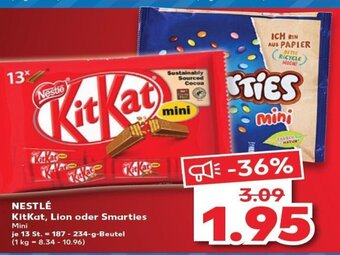 Kaufland Nestlé Kitkat, Lion oder Smarties tilbud