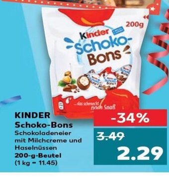 Kaufland Kinder Schoko-Bons tilbud