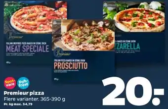 Netto Premieur Pizza 365-390g tilbud