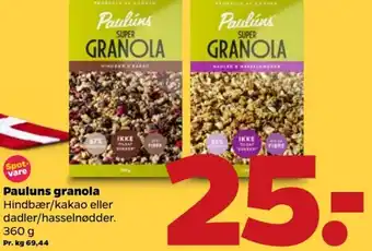 Pauluns Granola 360g
