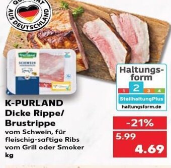 Kaufland DE K-Purland Dicke Rippe/ Brustrippe tilbud