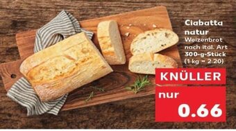 Kaufland Ciabatta Natur tilbud