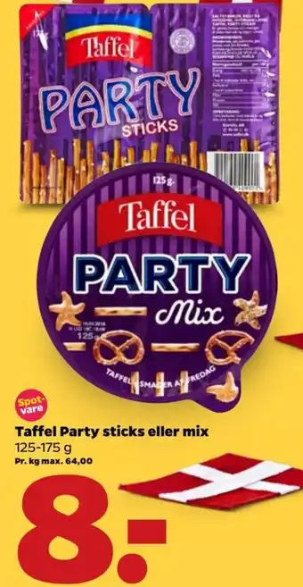 Netto Taffel Party Sticks Eller Mix 125-175g tilbud
