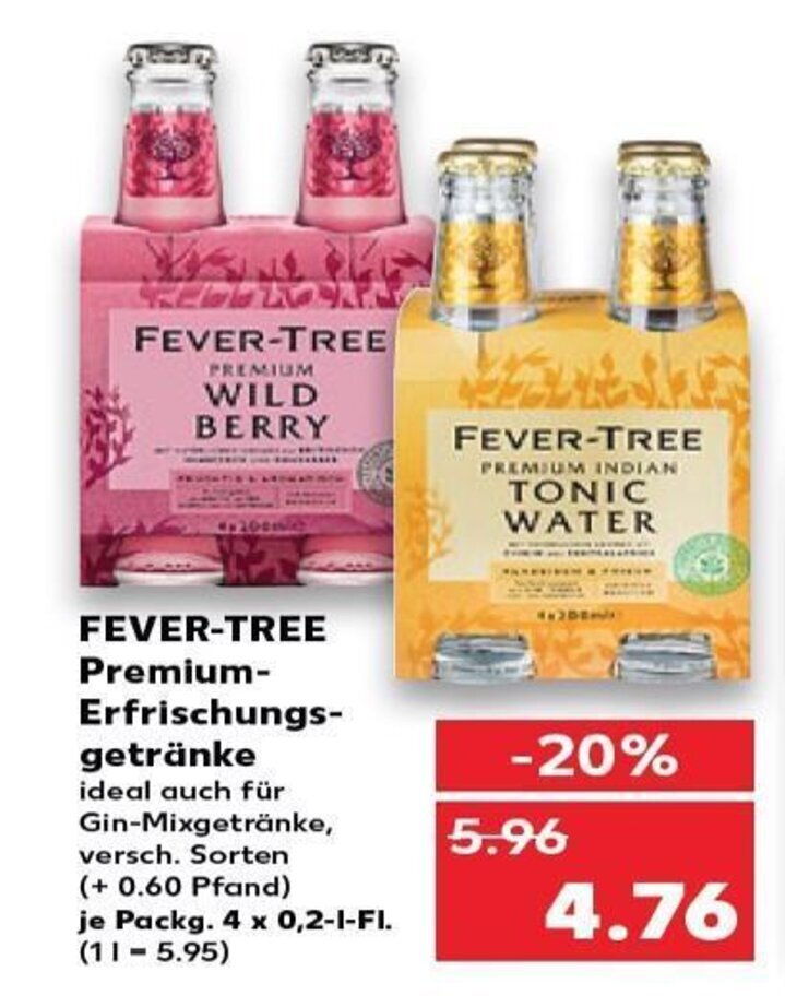 FeverTree Premium Erfrischungsgetränke tilbud hos Kaufland