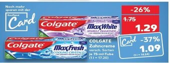 Kaufland Colgate Zahncreme tilbud