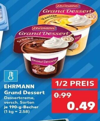 Kaufland DE Ehrmann Grand Dessert tilbud