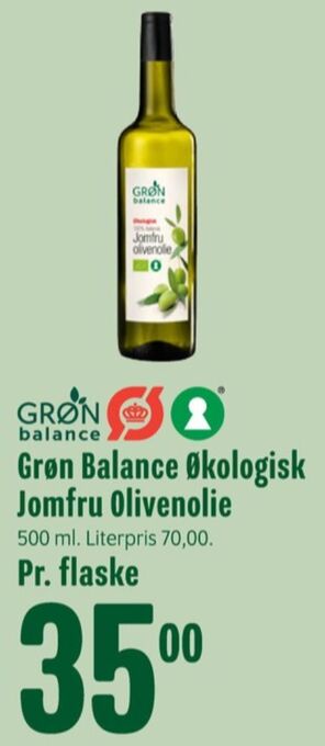 Min Købmand Grøn balance olivenolie tilbud
