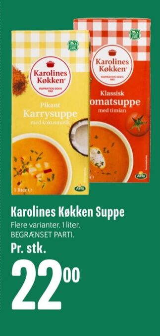 Min Købmand Karolines karrysuppe tilbud