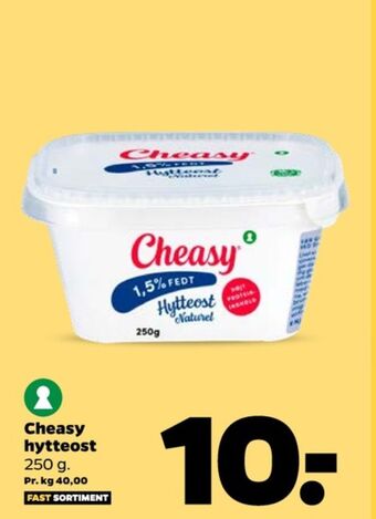 Netto Cheasy hytteost naturel 1,5% tilbud