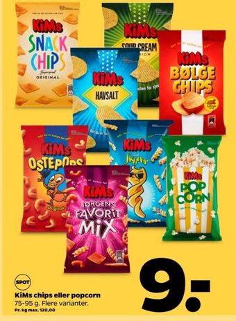 Netto Kims chips tilbud