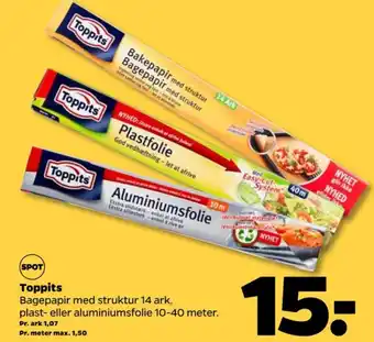Netto Toppits ziploc bagepapir tilbud