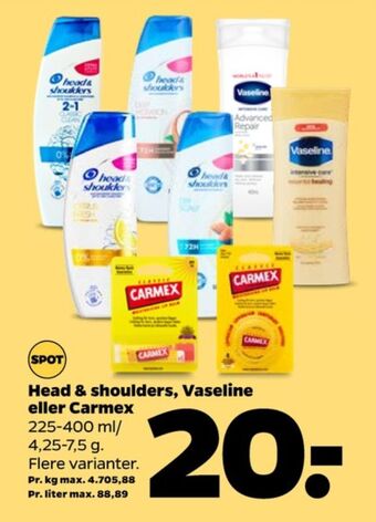 Netto Head&shoulders shampoo tilbud